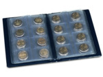 MINI ALBUM BLEU 6 pages pour 48 monnaies de 2 euro 350454