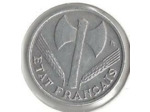 FRANCE 50 CENTIMES BAZOR 1944 TTB