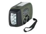 Radio solaire d'urgence avec dynamo et lampe LED - Survie portable