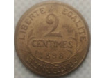 FRANCE 2 CENTIMES DUPUIS 1898 SUP+