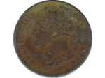 GRANDE BRETAGNE 1 FARTHING GEORGES IIII 1825 TTB-