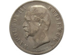 FRANCE 5 FRANCS NAPOLEON III 1855 BB (Strasbourg) TB (G734)
