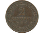 FRANCE 2 CENTIMES CERES 1892 A TTB