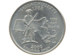 AMERIQUE ( U.S.A ) QUARTER DOLLAR (1/4 DOLLAR) 2000 D MASSACHUSSETTS TTB+