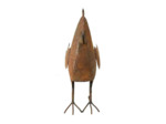 Coq décoratif fer 34x15x47cm
