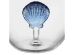 Verre coquillage indigo 12x10x10cm