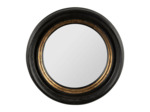 Miroir convex rond noir résine 33x33x33cm