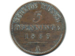 ALLEMAGNE PRUSSE 3 PFENNIG 1863 A TTB (W482) N2