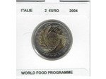 ITALIE 2004 2 EURO COMMEMORATIVE WORLD FOOD PROGRAMME SUP