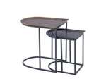 Ensemble de 2 tables d'appoint 46x36x50cm
