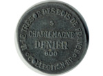 COLLECTION BP 5 TRESOR DES ROIS DE FRANCE CHARLEMAGNE DENIER SUP-