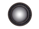 Miroir Rond Sorcière Convexe En Résine Bronze Antique noir 13cm