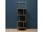 Etagère Iscala dorée fer 178x55x46cm