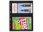 Pochettes plastiques GRANDE avec 2 Bandes horizontales noir 324690