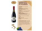 Lambrusco rouge doux 75cl