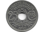 FRANCE 25 CENTIMES LINDAUER 1915 CMES SOULIGNE SUP