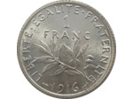 FRANCE 1 FRANC ROTY 1916 SUP/NC (G467)