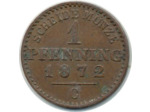 ALLEMAGNE PRUSSE 1 PFENNIG 1872 C TB+ (W480)