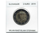SLOVAQUIE 2019 2 EURO MILAN RASTISLAV STEFANIK UNC