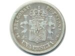 ESPAGNE 1 PESETA 1876 DEM ALFONSO XII TB+ (W672)