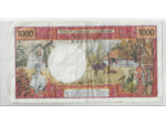 TAHITI PAPEETE 1000 FRANCS ND 1983 Serie F 5 TTB