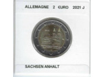 ALLEMAGNE 2021 J 2 EURO COMMEMORATIVE SACHSEN ANHALT SUP