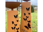 Ensemble 2 vasques plantes papillons 36x82cm