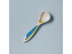 Ensemble 4 cuillères porcelaine Sardines 17x5x2cm