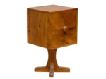Table de chevet bois de manguier 35x35x64cm