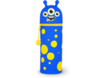 Legami - Trousse Kawaii 2 en 1 en Silicone Souple, Porte-stylos de Table, Fermeture à Glissière