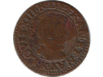 LOUIS XIII (1610-1643) DOUBLE TOURNOIS 1612 K (Bordeaux) 3gr06 TB+