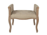 Banc marron beige bois 67x44x60cm