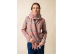 Echarpe multicolore Zurich en laine mélangée