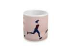 Tasse ou mug de course "Une femme qui court" - Personnalisable