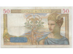 FRANCE 50 FRANCS CERES SERIE H.102 27-12-1934 TTB