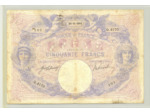 FRANCE 50 FRANCS BLEU ET ROSE 24-11-1911 SERIE Q.4170 TB