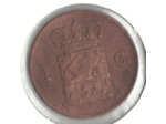PAYS-BAS HOLLANDE 1 CENT 1864 TTB
