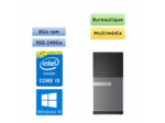 Dell Optiplex 3020 MT - Windows 10 - i5 8Go 240Go SSD - Ordinateur Tour Bureautique PC