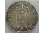 LOUIS XV (1715-1774) 1/3 ECU DE FRANCE 1721 B (Rouen) fn PCGS XF-DETAIL