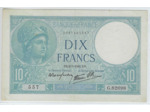 FRANCE 10 FRANCS MINERVE 2-1-1941 SERIE G.82698 SUP