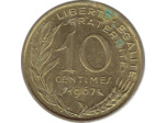 FRANCE 10 CENTIMES LAGRIFFOUL 1967 SUP-