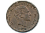 ESPAGNE 5 CENTIMOS 1878 OM ALFONSO XII TTB+ (W674)