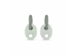 Boucles d'oreilles What About Me Petit Modèle Blanc