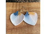 Boucles d'oreille créoles en porcelaine Marie Courtillat