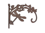 Potence murale libellule en fonte 20x4x17cm