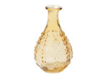 Vase Liseron ambre verre 15x9x9cm