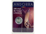 ANDORRE 2024 2 EURO CENTENAIRE DU SKI COINCARD