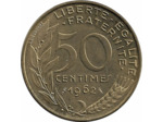 FRANCE 50 CENTIMES LAGRIFFOUL 1962 3 plis SUP-
