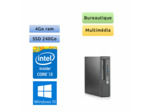 HP EliteDesk 800 G1 USDT - Windows 10 - i3 4Go 240Go SSD - PC Tour Bureautique Ordinateur