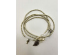 BRACELET MULTIRANGS TROPICAL SILVER
